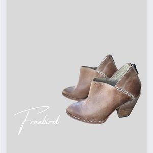 Freebird by Steven Steel Distressed Booties in Tan Size 7